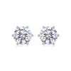 Wholesale 925 Silver Moissanite Inlay Geometric Style Earrings For Women