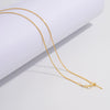 Wholesale Silver Necklace Chopin Chain 925 Silver Geometric Electroplated Simple Style Unisex