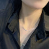 Wholesale 925 Silver Necklace Geometric Simple Women's Fashion Accessories