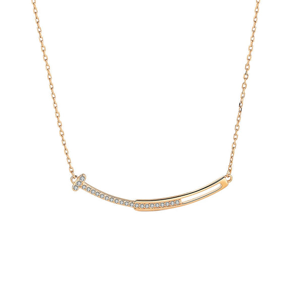 Wholesale 925 Silver Necklace Geometric Simple Women's Fashion Accessories