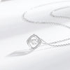 Wholesale Silver Necklace Light Luxury Style Heart Pendant
