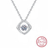 Wholesale Silver Necklace Light Luxury Style Heart Pendant