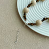 Wholesale Silver Necklace Retro Style Geometric Beaded Natural Tiger Eye Stone Jewelry For Women