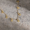 Wholesale Silver Necklace 925 Sterling Silver Women's Fashion Fivepointed Star Cross Chain Electroplated