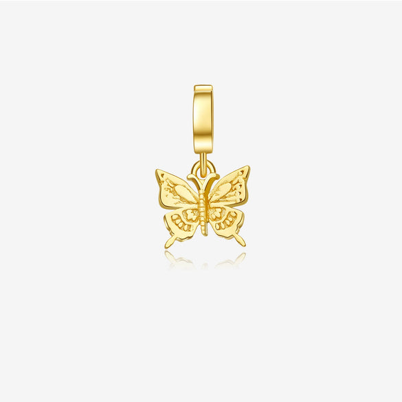 Wholesale 925 Silver Necklace With Butterfly And Five Pointed Star Pendant Electroplated 18K Gold Personality Niche Design