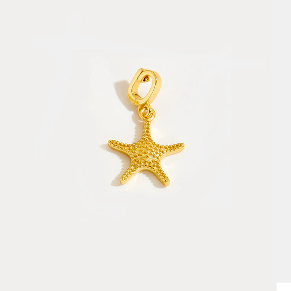 Wholesale 925 Silver Necklace With Butterfly And Five Pointed Star Pendant Electroplated 18K Gold Personality Niche Design