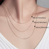 Wholesale Silver Necklace With Geometric Design And Electroplating Chain Accessories For Women