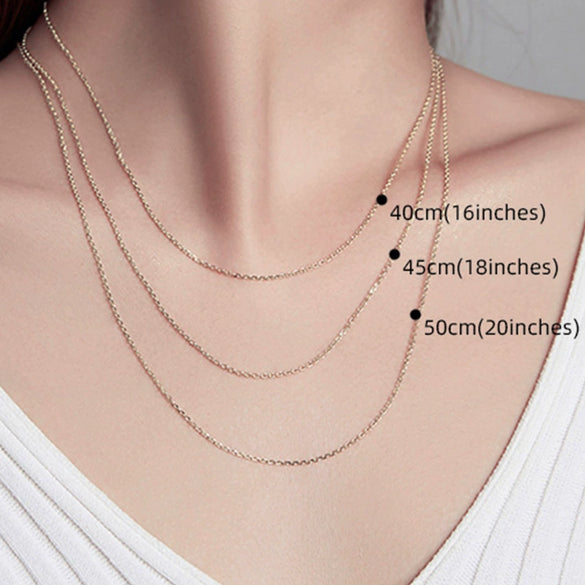 Wholesale Silver Necklace With Geometric Design And Electroplating Chain Accessories For Women