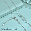 Wholesale Silver Necklace With Geometric Design And Electroplating Chain Accessories For Women