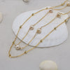 Wholesale Silver Necklace With Geometric Design And Electroplating Treatment Fresh Style