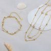 Wholesale Silver Necklace With Geometric Design And Electroplating Treatment Fresh Style