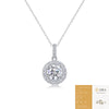 Wholesale 925 Silver Necklace With Geometric Moissanite Pendant And Cross Chain