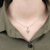 Wholesale Silver Necklace With Heart Pendant And Electroplating Treatment