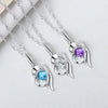 Wholesale Silver Necklace With Heart Pendant And Electroplating Treatment