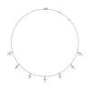 Wholesale 925 Silver Necklace With Moissanite Pendant And Cross Chain Fashionable And Set With Diamonds