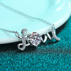 Wholesale Silver Necklace With 925 Sterling Silver Pendant Pt950 Gold Plated Featuring Letters Numbers Text Pattern Electroplated For Women