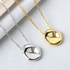 Wholesale Silver Necklace Women's Geometric Irregular Design Electroplating Cross Chain