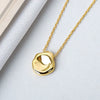 Wholesale Silver Necklace Women's Geometric Irregular Design Electroplating Cross Chain