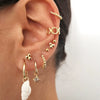 Wholesale Silver Needle And Copper Earrings With Colorful Zircon Geometric And Star Pattern Retro Style For Women