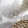 Wholesale Silver Needle Geometric Twist Diecast Metal Earrings For Women With Electroplating Treatment