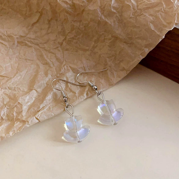 Wholesale Silver Needle Geometric Twist Diecast Metal Earrings For Women With Electroplating Treatment