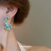 Wholesale Silver Needle Hailanbao Geometric Handmade Earrings For Women