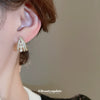 Wholesale Silver Needle Imitation Pearl Zircon Lace Earrings With Flower Design Light Luxury Women's Earrings