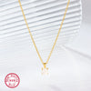 Wholesale 925 Silver Opal Fashion Necklace With Geometric Design And Electroplating Treatment For Women