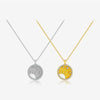 Wholesale Silver Pendant Clavicle Chain With Geometric Pattern And Electroplating For Women