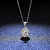 Wholesale Silver Pendant Necklace With Geometric Design And Snake Bone Chain