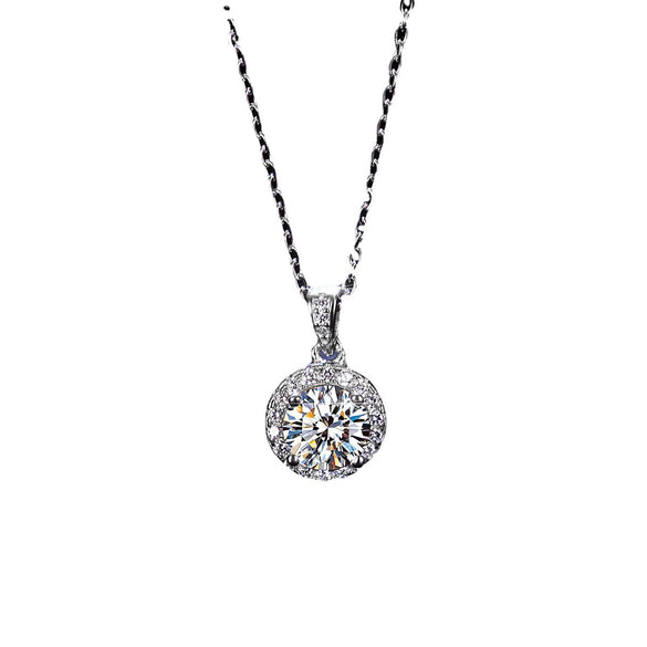 Wholesale Silver Pendant Necklace With Geometric Design And Snake Bone Chain