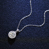Wholesale Silver Pendant Necklace With Geometric Design And Snake Bone Chain