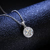 Wholesale Silver Pendant Necklace With Geometric Design And Snake Bone Chain