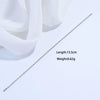 Wholesale 925 Silver Plain Chain Accessories Electroplated For Necklace And Bracelet With Rectangular And Round O Chain Styles