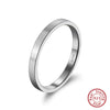Wholesale 925 Silver Plain Ring With Geometric Style And Electroplating