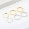 Wholesale 925 Silver Plain Ring With Geometric Style And Electroplating