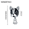 Wholesale 925 Silver Plated Cute Dog Paw String Decoration With Dripping Oil Treatment And Original Design
