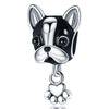 Wholesale 925 Silver Plated Cute Dog Paw String Decoration With Dripping Oil Treatment And Original Design