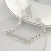 Wholesale Silver Plated Unisex Geometric Pattern Bracelet Made Of Mixed Material