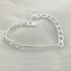Wholesale Silver Plated Unisex Geometric Pattern Bracelet Made Of Mixed Material