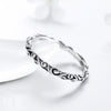 Wholesale 925 Silver Retro Geometric Ring Seiko Design Unisex And Women's Style
