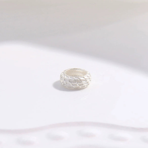 Wholesale Silver Retro Style Tire Bead Pattern Diy Handmade Bracelet Accessories