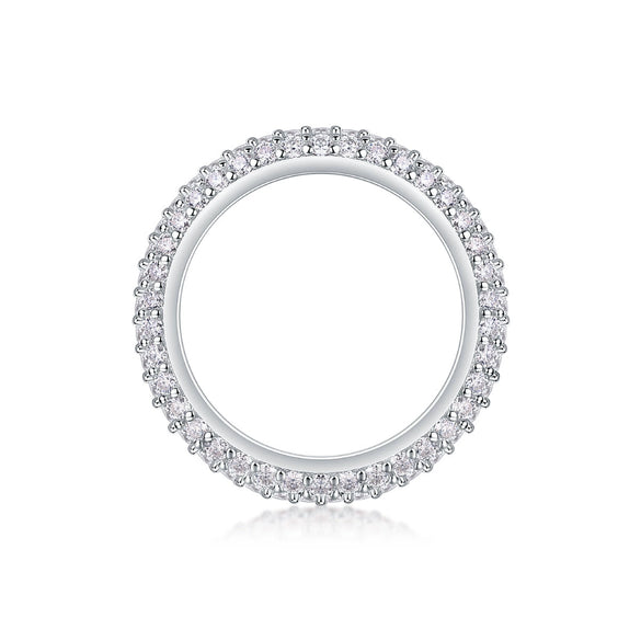Wholesale 925 Silver Ring Set With Diamonds Geometric Style For Women