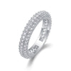 Wholesale 925 Silver Ring Set With Diamonds Geometric Style For Women