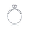 Wholesale 925 Silver Ring Set With Diamonds Geometric Style For Women