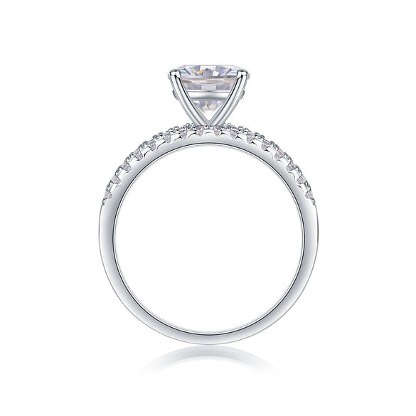 Wholesale 925 Silver Ring Set With Diamonds Geometric Style For Women