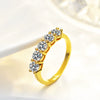 Wholesale Silver 925 Ring With Moissanite Geometric Design Factory Plated 14K For Female
