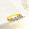 Wholesale Silver 925 Ring With Moissanite Geometric Design Factory Plated 14K For Female
