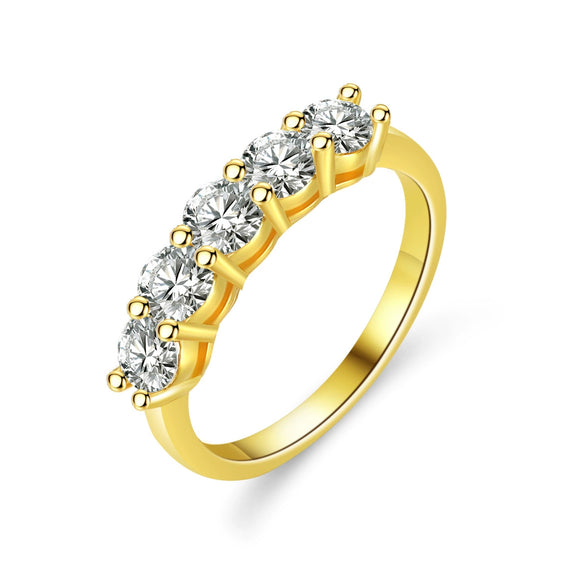 Wholesale Silver 925 Ring With Moissanite Geometric Design Factory Plated 14K For Female