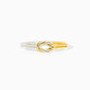Wholesale Silver Ring With Square Knot Geometric Design And Electroplating For Women